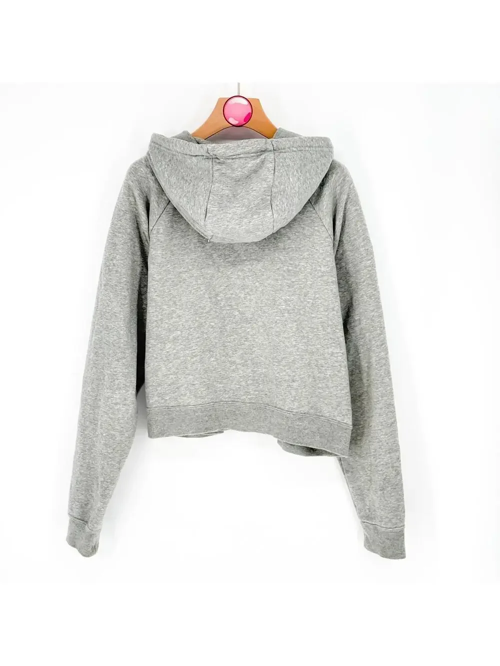 Nike Sportswear Essential‎ Cropped Logo Hoodie Gray Athleisure Women's XL